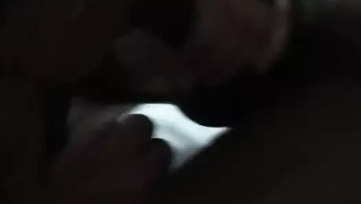 Белая жена сосет большой черный член