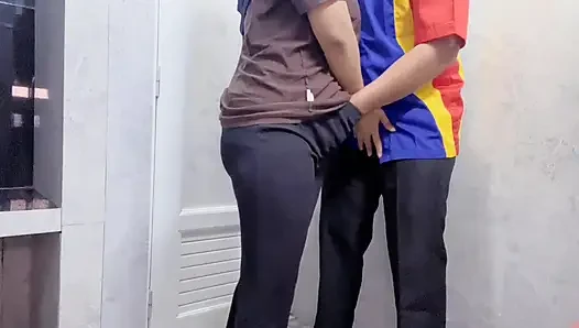 Asian Girl Fucking A Self-Employed Woman In A Public Toilet