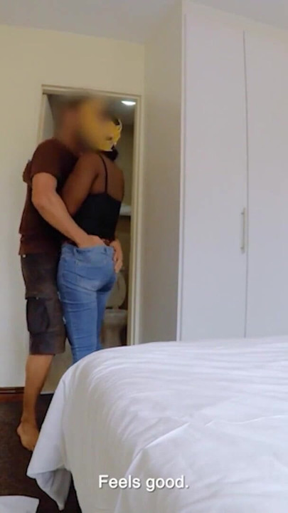 While cleaning... this EBONY Maid Gives Sloppy BLOWJOB To American Big Cock Boss | Clip 1