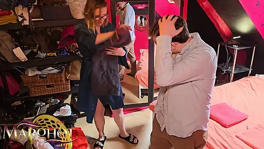 Naughty Alarm Clock - My Lover Fucks Me in the Guest Room While My Husband Films