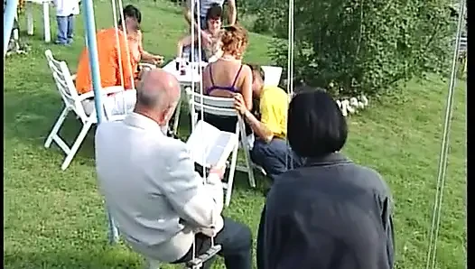 German Ladies Are Here to Please Two Guys in Outdoor Session