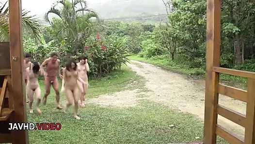 Group Sex with seductive JAV stars leads to Creampie climax for naughty Asians in hot Bikini