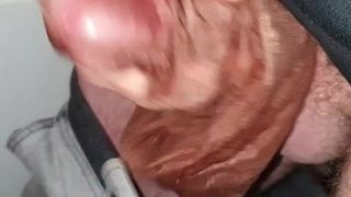 Second cum in natural color of 5den stocking