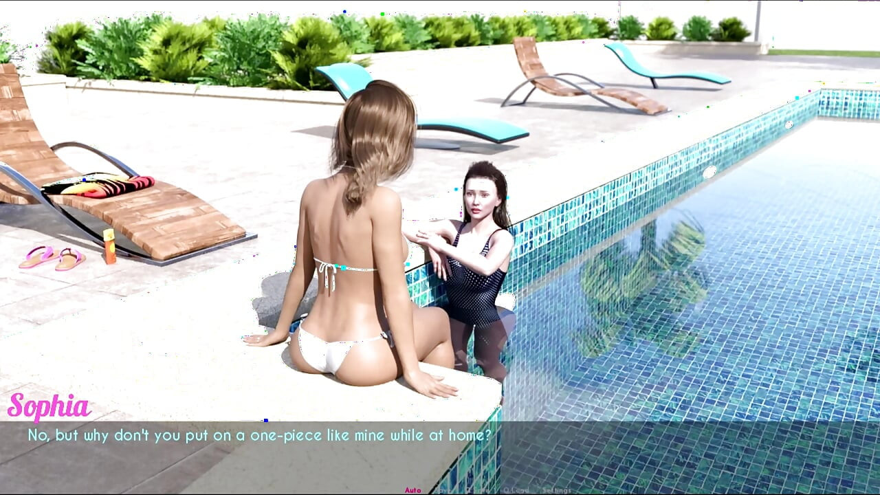 Ziua 3 - gratuit - Partea 3 - Ellie și Sophia s-au distrat minunat la piscină