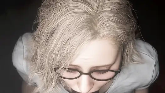 Resident Evil RE9 - Grace working overnight for that promotion Black Remix Color (Sound) WM By Madruga3D Animation 3D Hentai