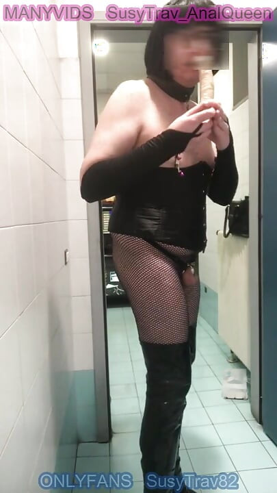 Risky Toilet Session - Deepthroat &amp; Anal While Anyone Can Enter
