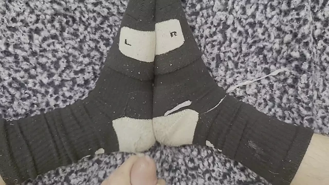 Cum On My Black Nike Elite Socks