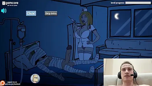 Fuckermen hospital – suster seksi dengan toket besar lagi asik nyepong kontol besarku di game dewasa
