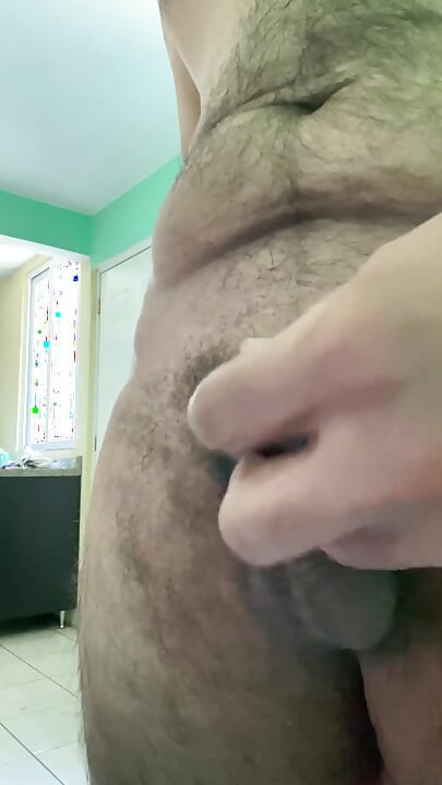 POV Long Cock Cumming Hard