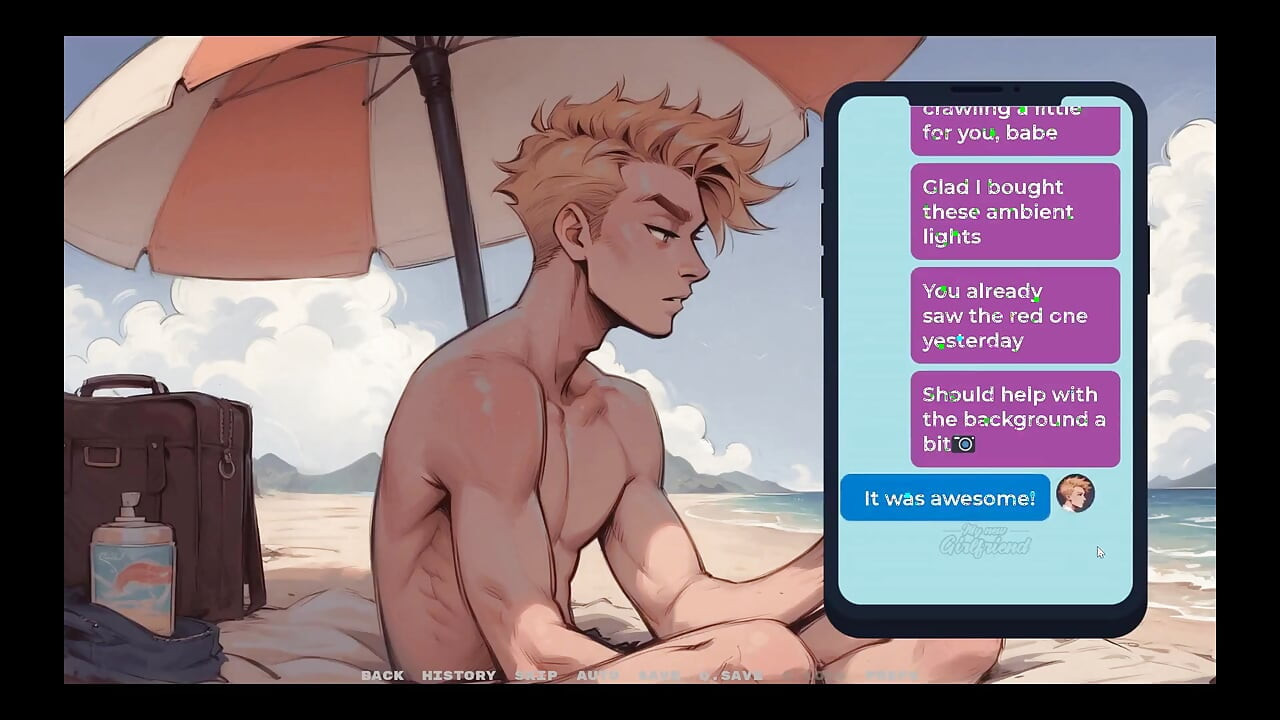 My New Girlfriend Taboo Hentai Game Ep.26 Naughty Step Sisters Going Topless at the Beach!