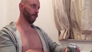 Testosterone king shows how should real men masturbate