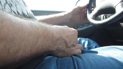 Driving with my dick out