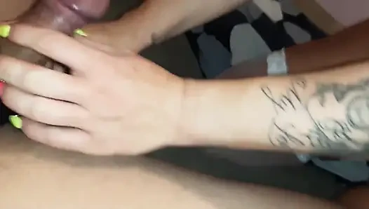 Deepthroat Eating a Big Cock