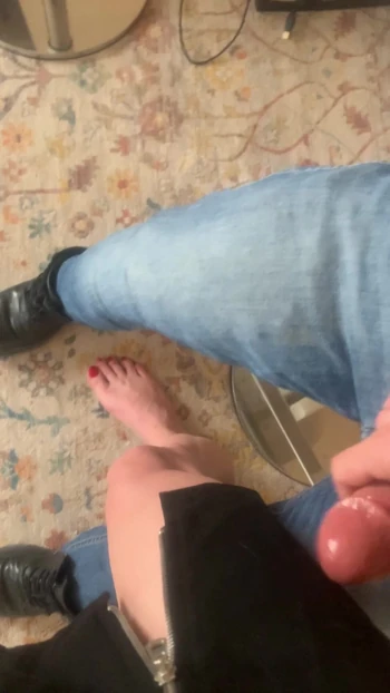 Spectacular moment from "A stranger came on my legs at the bar"