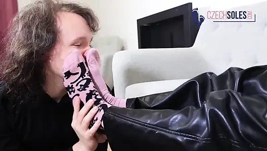 Two Sisters and Their Personal Foot Slave Loser