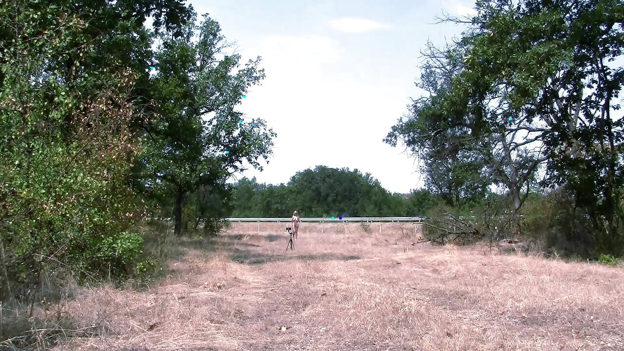 Slave Walks Around in a Chastity Belt and Double Penetrates the Highway