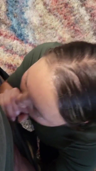 So much cum that she almost chokes on it. She is so excited for cock passionate and sexy. Compilation of 2 amazing blowjobs | Clip 1