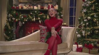 Mikey Cyrus in red pantyhose PT.1