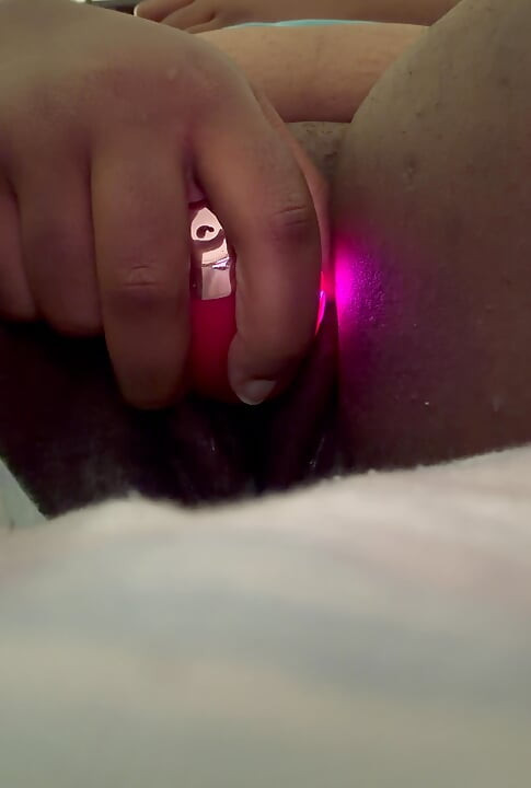 Young Hot Ebony using Vibrators