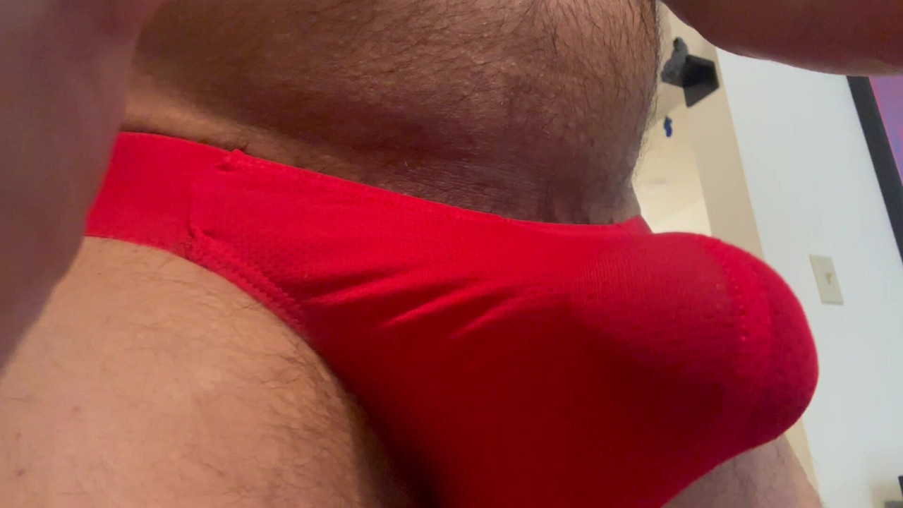 Twitching Cock Twitching in Panties