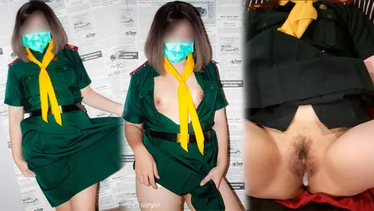 Thai girl scout want to know about Creampie