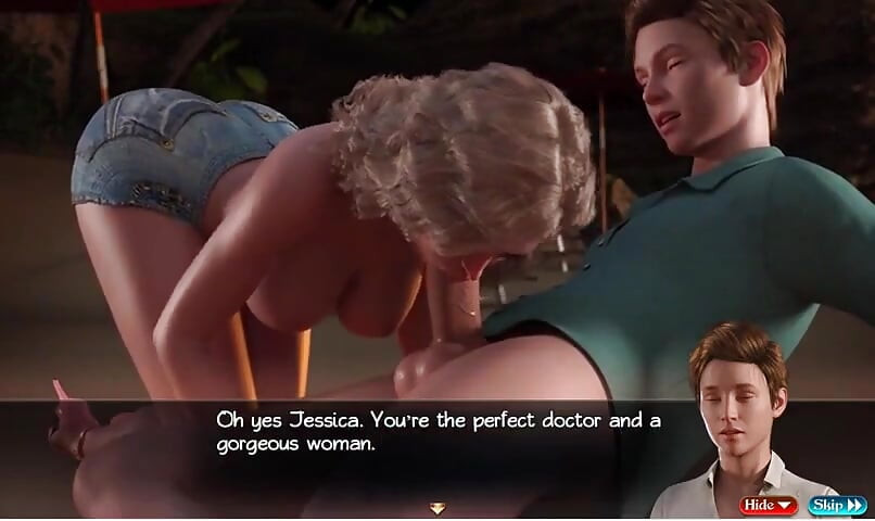 ナディアの宝 - ゲームプレイ - ロールプレイ - MILFとティーンのアナルセックス、温泉シーン