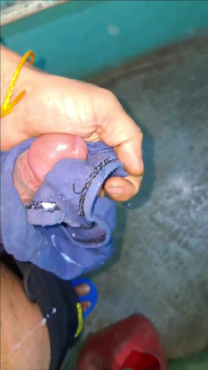 panty of a virgin girl made my penis shake - Hand job | Clip 2