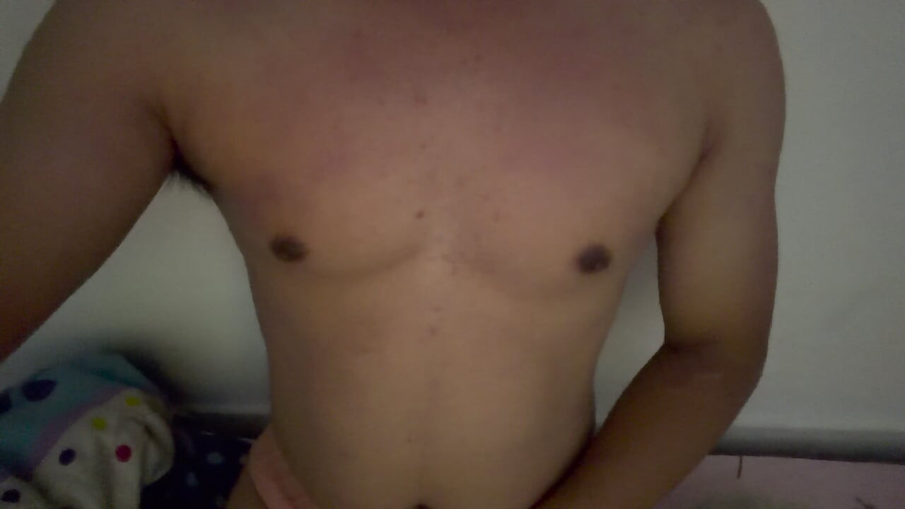 Boy Handsome Muscle Solo Cum Cock in House