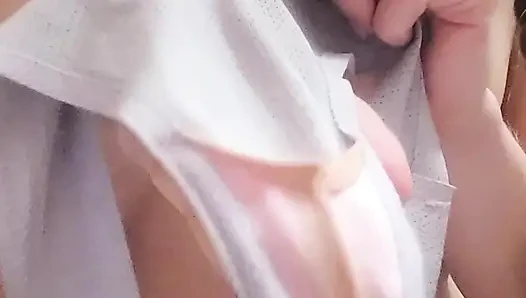 Teen 18 yo girl shower and piss in hotel room