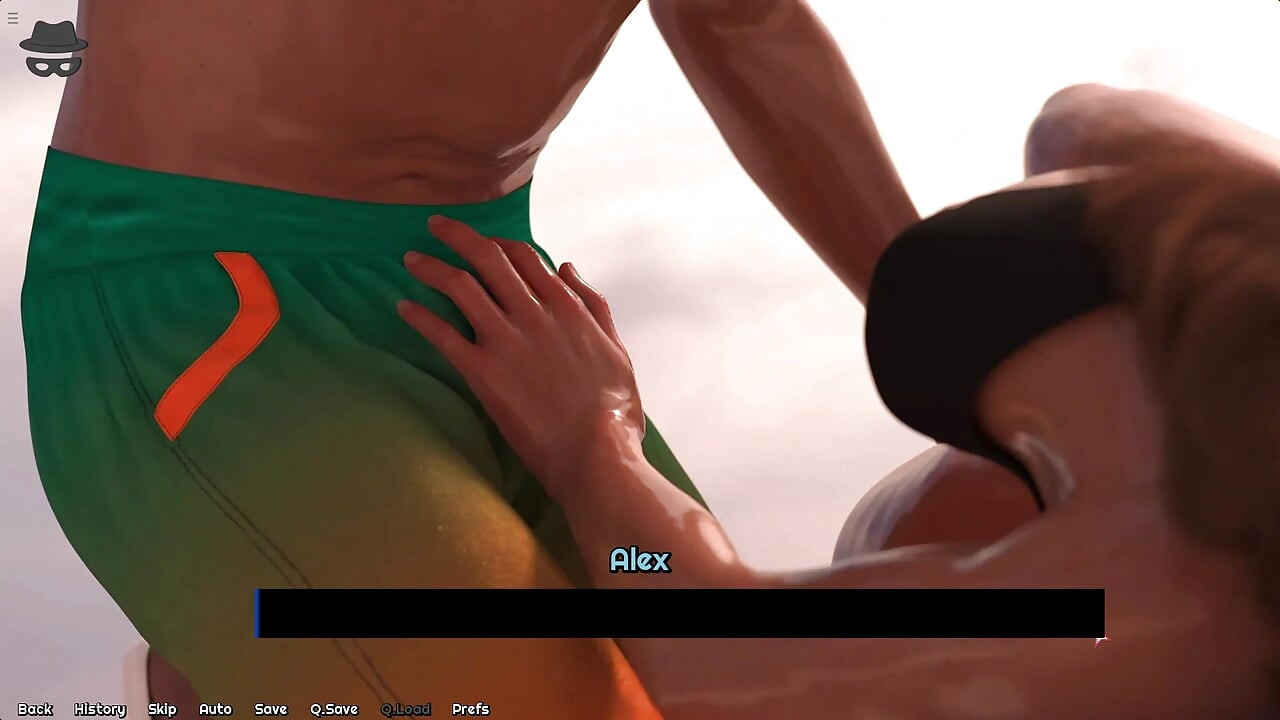 Stepson Massaging Stepmom Boobs And Rubbing Her Pussy In Beach