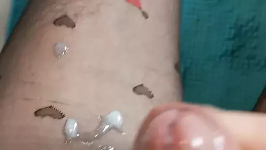 Cum içinde külotlu çorap 5