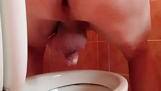 my big bollocks in the way while im having a piss