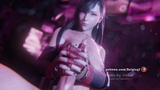 Tifa handjob cumshot