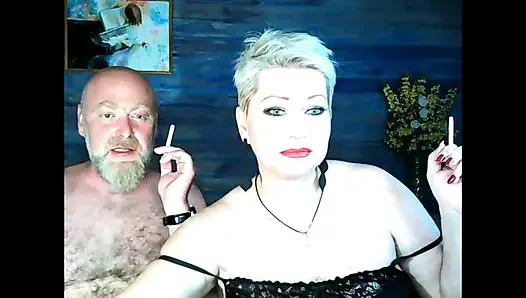 Peter and Aimee in the village: Rural Gen X fun .!. ))