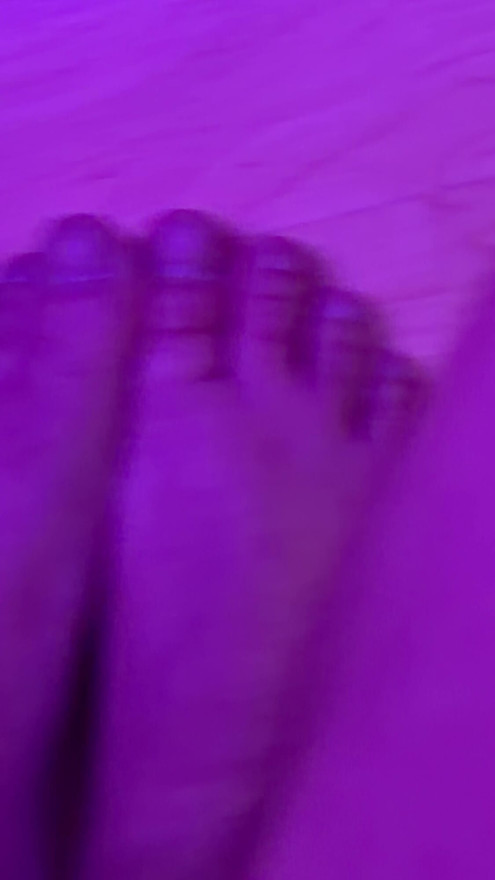 spitting on my dirty feet