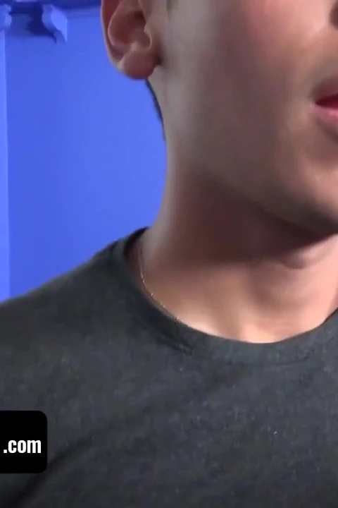 Submissive Latino twink takes his dominative stepbrother's big dick and makes him cum