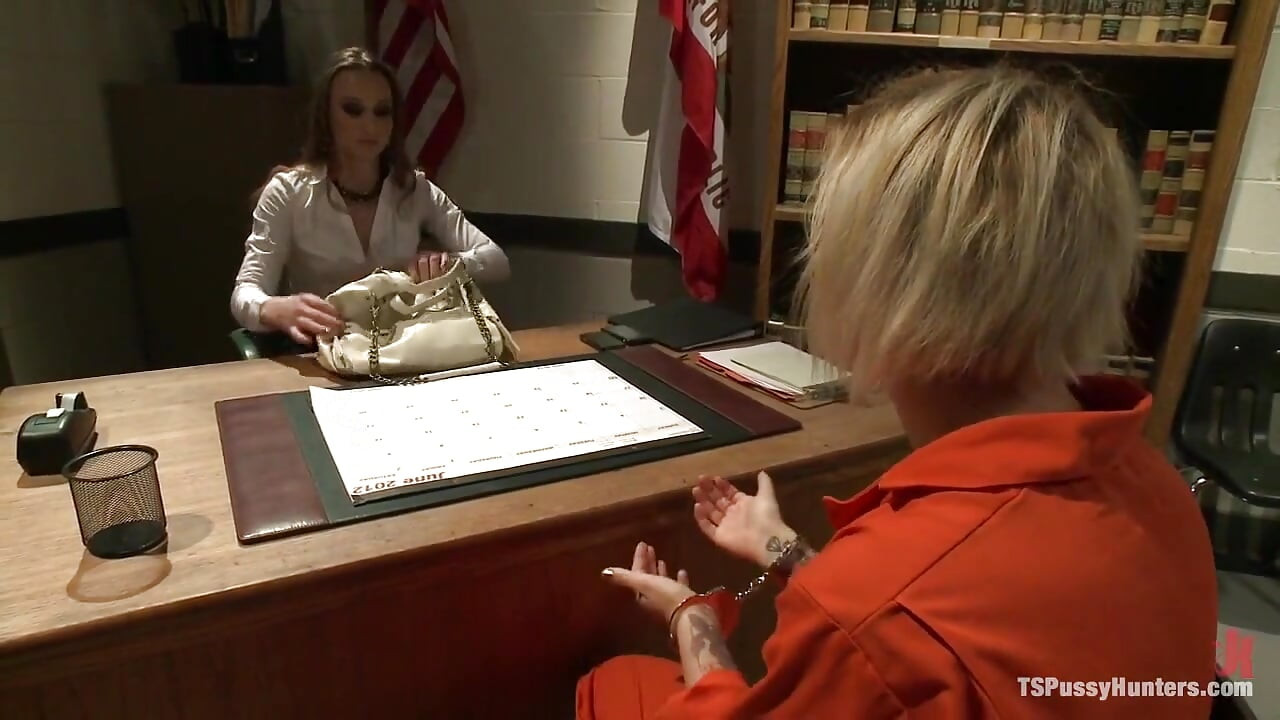 Pay up with Your Pussy TS Jackie Woods Fucks a Hot Shoplifter