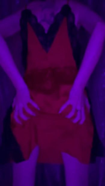 Doll in Red Dancing Tits Tease