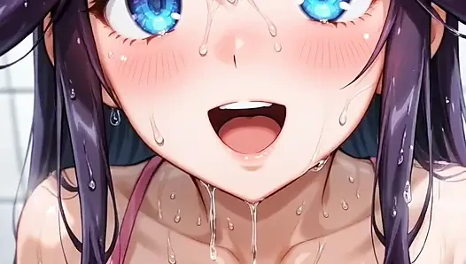 Gadis monster mengantongi merah muda masturbasi di lantai aheago