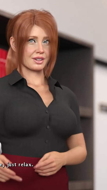 Redhead MILF Uses Tits on Girl Dick -having a Hard Time #9 - Animated Futa Game