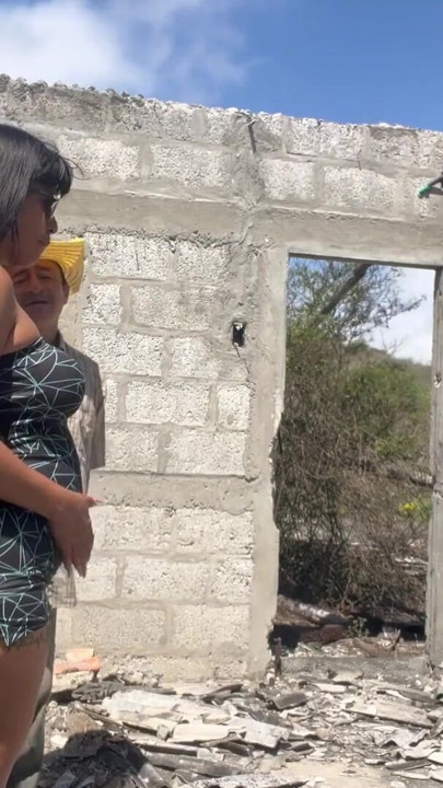 Beautiful, busty, and big-assed MILF stepmom fucks the construction worker. | Clip 1