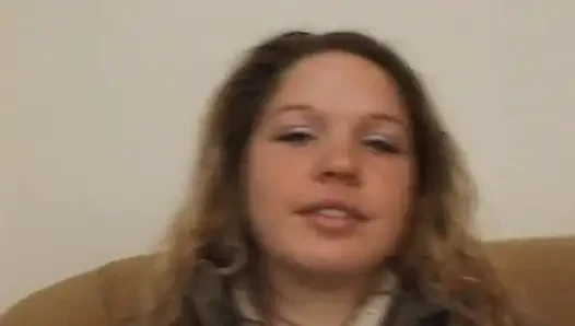 Amateur blonde masturbating on her first casting