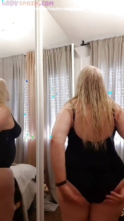Fina Dresses in a Lace Outfit. Huge Bouncing Tits