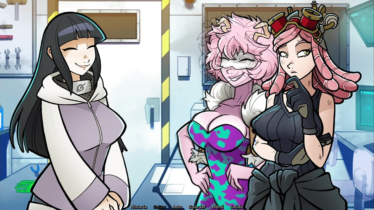 Mei projektje – Naruto dús Hinata Hyuga, aki a gyönyörű Mei nagy találmányát teszteli