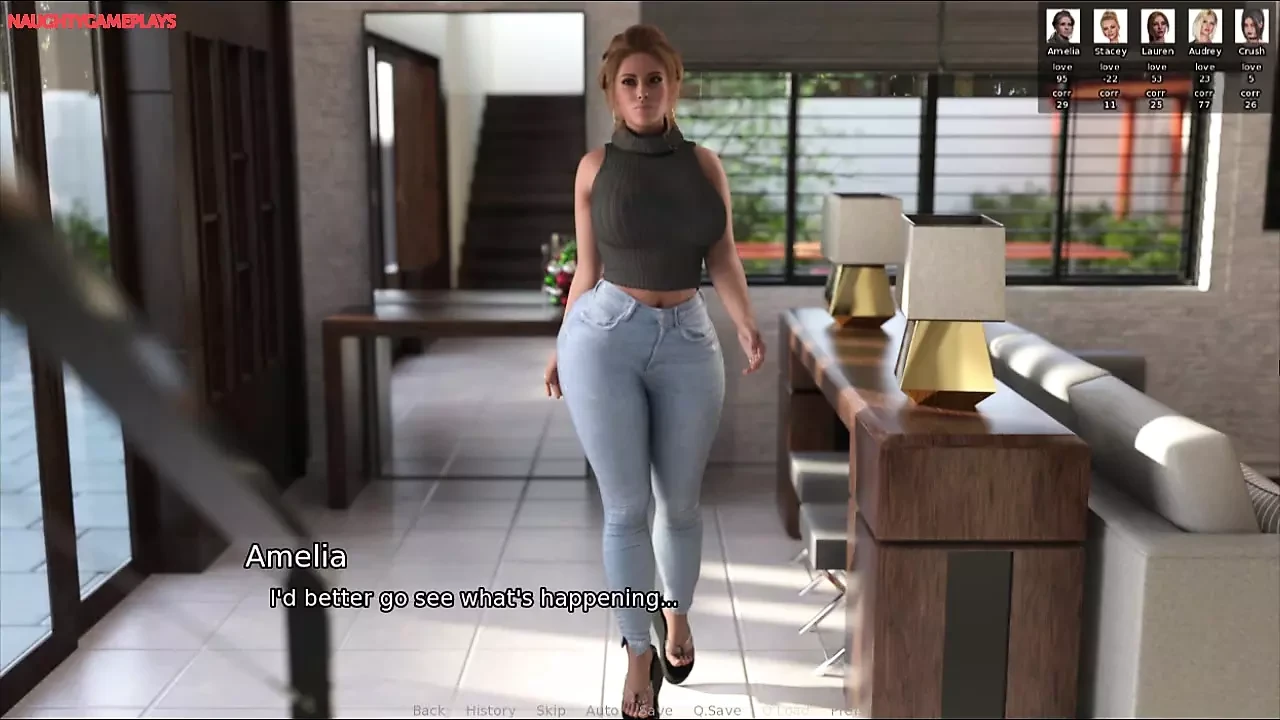 MILF stanodavka uhvatila je svog perverznog stanara kako njuši svoje korišćene gaćice - blacked house Ep09 3D porno igra