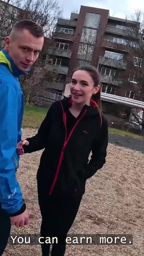 VIP4K. Jogging ended up as a hot sex with a stranger with a cuckolding BF | Clip 1