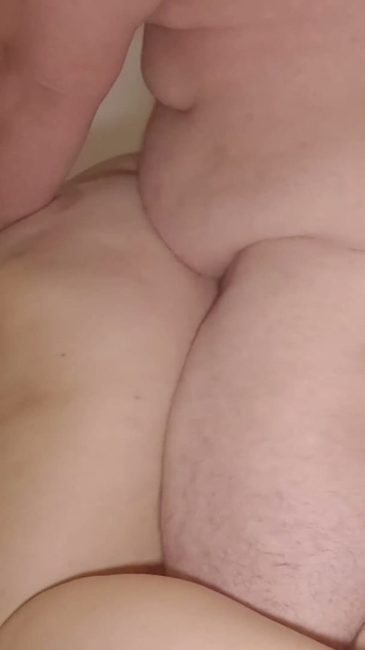 Chubby Milf Fucked View from below close-up. Cumshot on her big Ass | Clip 1