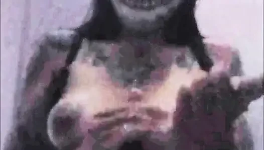 I secretly send my big tits to my stepbrother