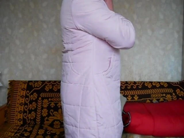 French beige slip and pink jacket