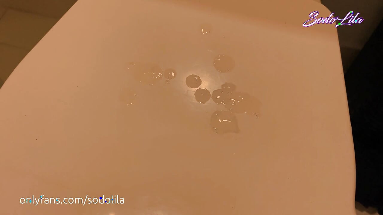 Exciting jerk off before I take a shower in the hotel bathroom